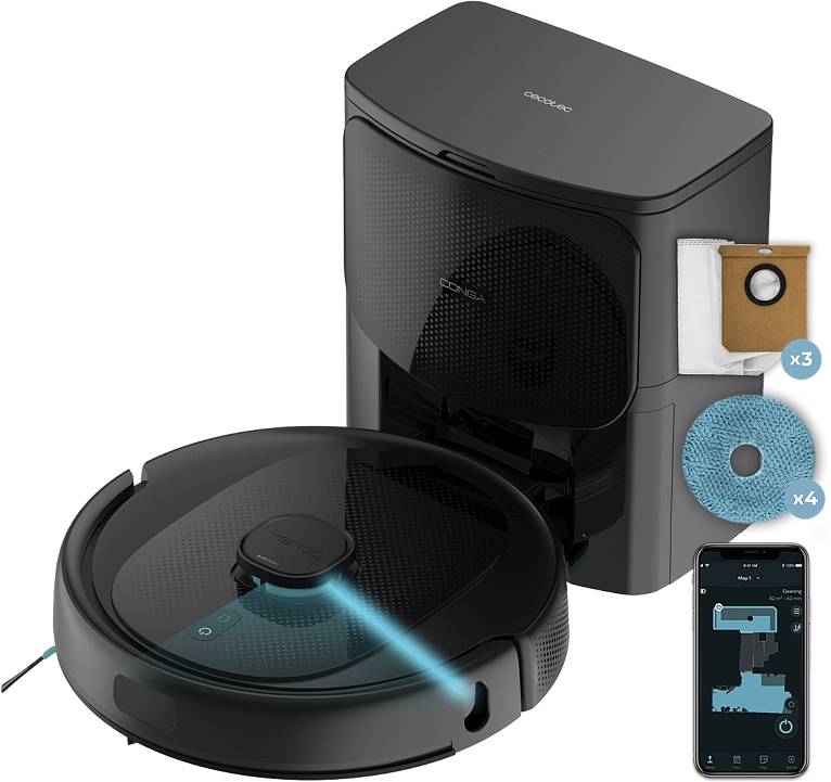 Робот-пылесос моющий Cecotec Conga 9590 Spin Revolution Ultra Power Home (A01_EU01_100146) - Фото 1