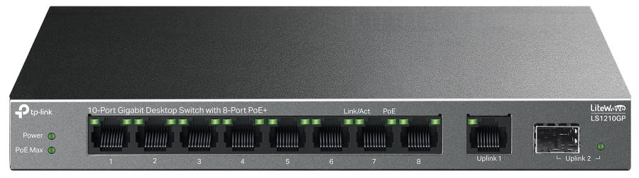Коммутатор локальної мережі (Switch) TP-Link LS1210GP