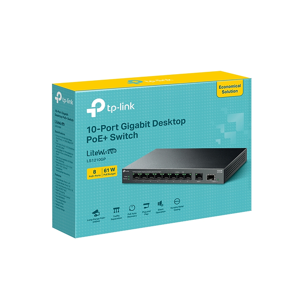 Фото - Коммутатор локальной сети (Switch) TP-Link LS1210GP