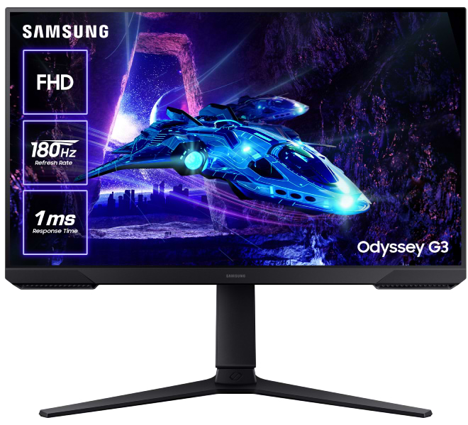 Монітор ігровий Samsung Odyssey G3 (LS24DG302EIXCI) - Фото 1