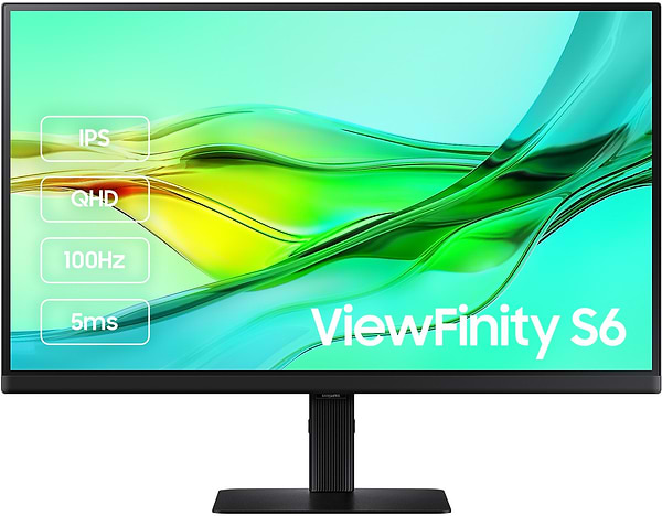 Фото - Уцінка - Монітор Samsung ViewFinity S6 S60UD QHD (LS27D604UAIXCI)