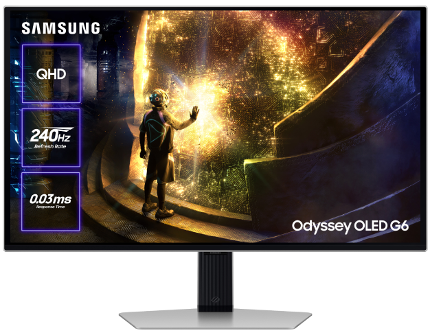 Монітор ігровий Samsung Odyssey OLED G6 (LS27DG612SIXCI/UA)