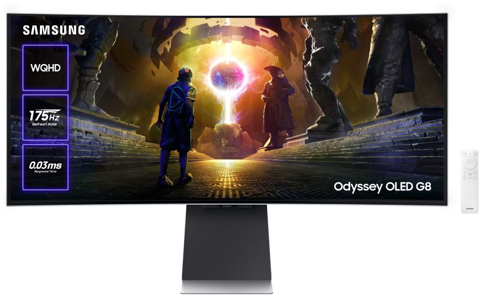Монітор ігровий Samsung Odyssey OLED G8 SMART (LS34DG852SIXUA) - Фото 1