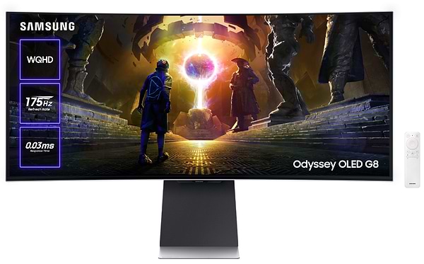 Фото - Монитор игровой Samsung Odyssey OLED G8 SMART (LS34DG852SIXUA)