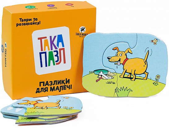 Фото - Настольная игра (до 2 лет) Taka Maka Собачка (6 эл) - найди отличия (170001-UA)