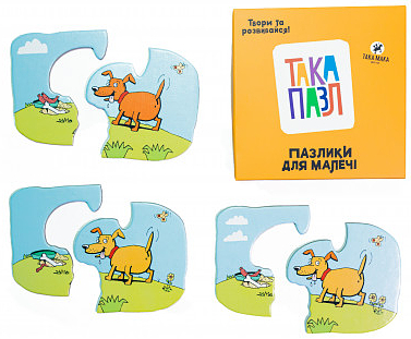 Фото - Настольная игра (до 2 лет) Taka Maka Собачка (6 эл) - найди отличия (170001-UA)
