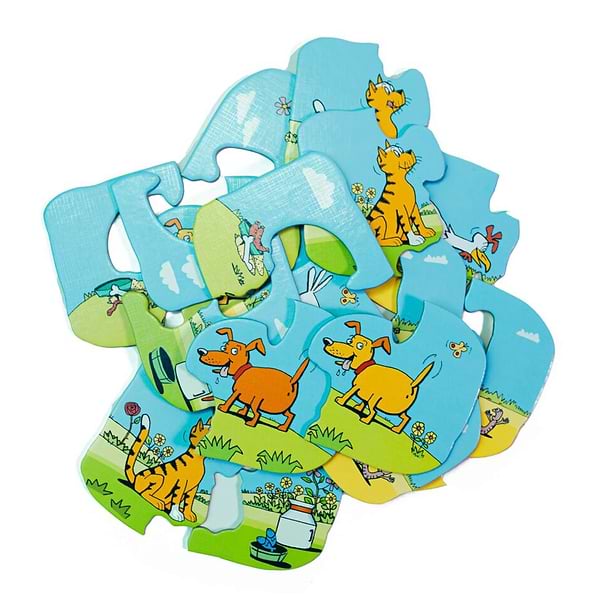 Фото - Настільна гра (до 2 років) Taka Maka Котик, собачка, курочка 3 в 1 (18 ел) - знайди відмінності (190001-UA)