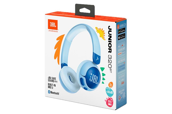 Фото - Навушники накладні бездротові JBL Junior 320BT Blue (JBLJR320BTBLU)