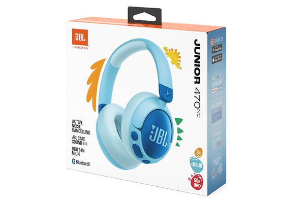 Фото - Навушники накладні бездротові JBL Jr 470 nc Blue (JBLJR470NCBLU)