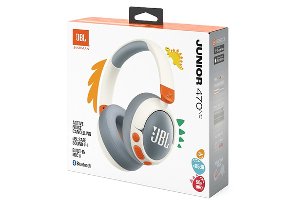 Фото - Навушники накладні бездротові JBL Jr 470 nc White (JBLJR470NCWHT)