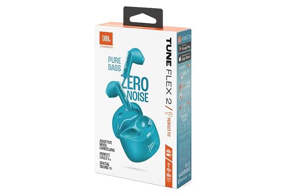 Фото - Навушники-вкладиші бездротові TWS JBL Tune Flex 2 Turquoise (JBLTFLEX2TQE)