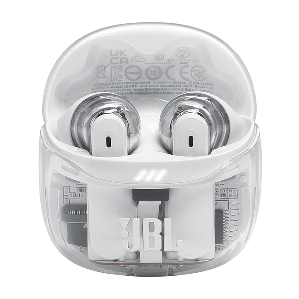 Фото - Навушники-вкладиші бездротові TWS JBL Tune Flex 2 Ghost White (JBLTFLEX2GWHT)