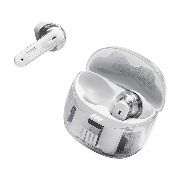 Фото - Навушники-вкладиші бездротові TWS JBL Tune Flex 2 Ghost White (JBLTFLEX2GWHT)