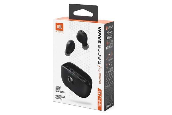 Фото - Наушники вкладыши беспроводные TWS JBL Wave Buds 2 Black (JBLWBUDS2BLK)