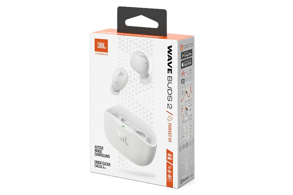Фото - Наушники вкладыши беспроводные TWS Wave Buds 2 White (JBLWBUDS2WHT)