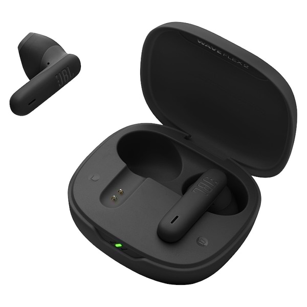Фото - Навушники-вкладиші бездротові TWS JBL Wave Flex 2 Black (JBLWFLEX2BLK)