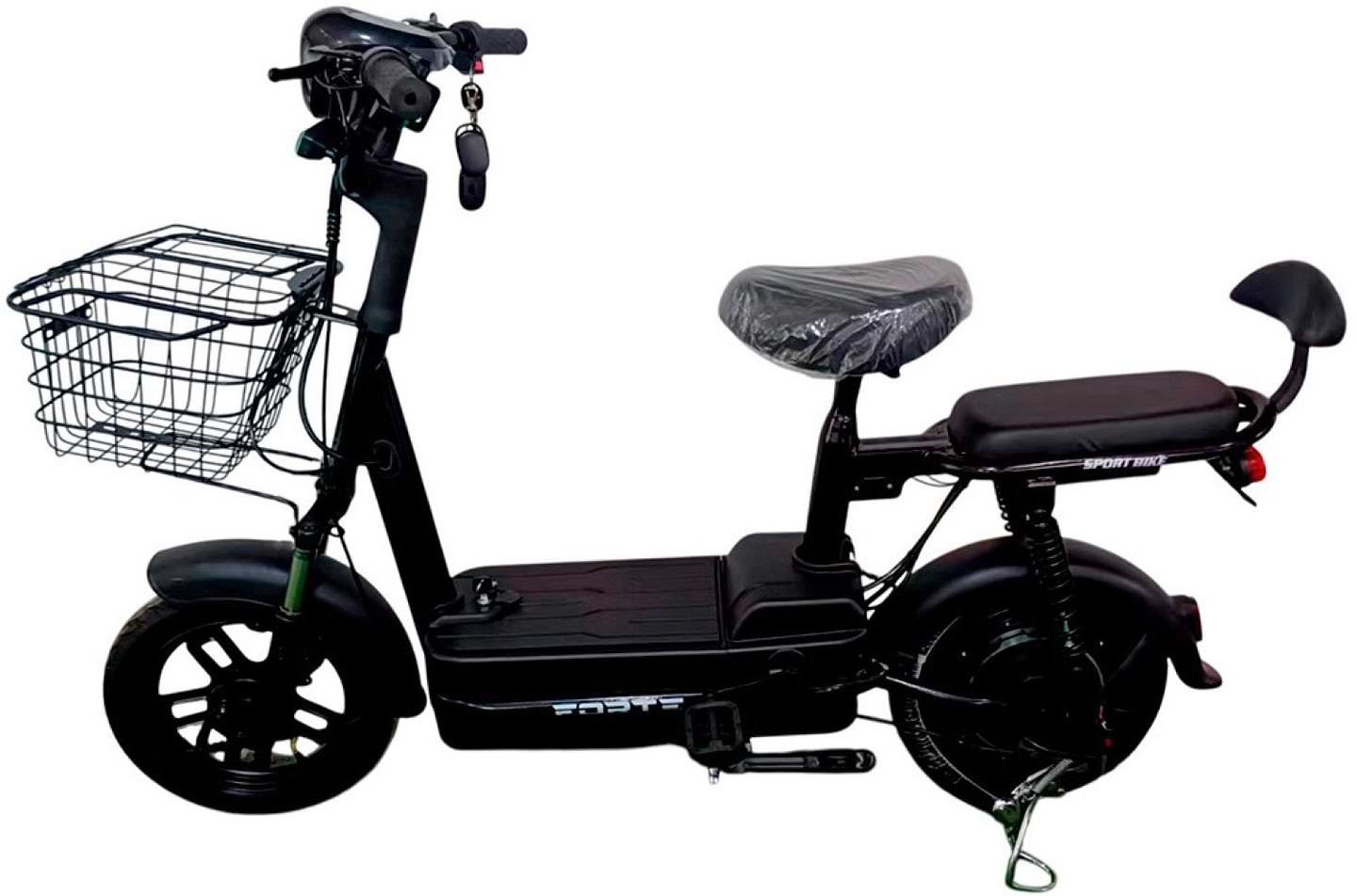 Електроскутер Forte LUCKY-WS350 чорний (+Акумулятор 12V15A/12А 4 шт.)