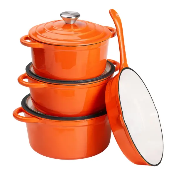 Набор посуды Lugi 2/3/4/1 л (HP-FLG-24 ORANGE)