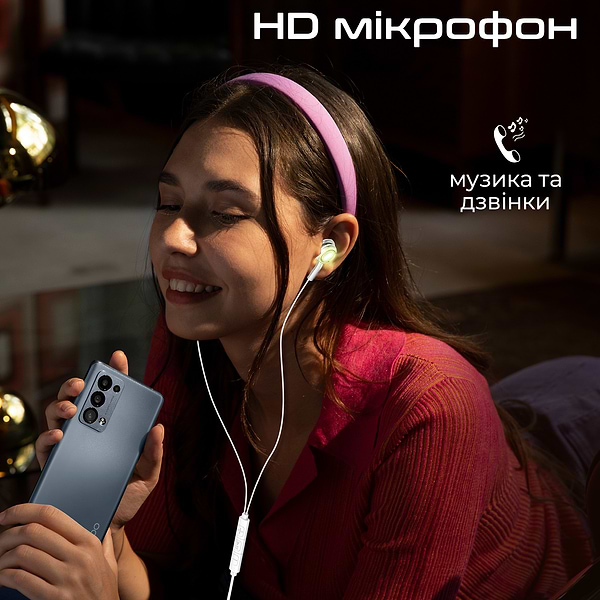 Фото - Навушники вкладиші дротові Promate lumibuds-c.silver
