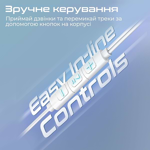 Фото - Навушники вкладиші дротові Promate lumibuds-c.silver