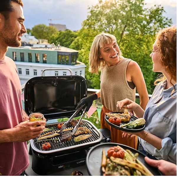 Фото - Гриль-барбекю електричний Weber Lumin 2000 з підставкою, Black (92010879)