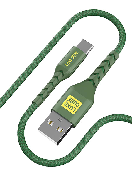Кабель Luxe Cube Kevlar USB-USB Type-C 1.2m (4826668690065)