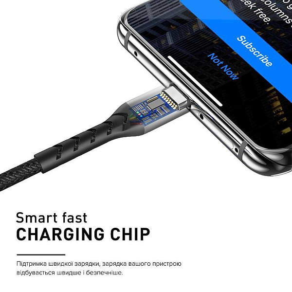 Фото - Кабель синхронізації даних Luxe Cube Kevlar USB-microUSB 1.2m Rainbow (8886668686259)