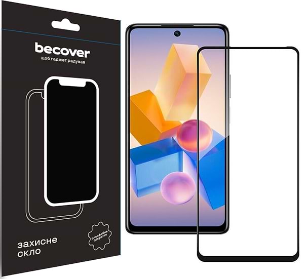 Фото - Захисне скло для смартфону BeCover Infinix Hot 40 Pro (X6837) Black (711149)