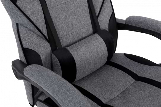 Фото - Кресло для геймеров GT Racer X-2749-1 Fabric Gray/Black Suede