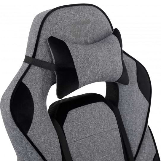 Фото - Кресло для геймеров GT Racer X-2749-1 Fabric Gray/Black Suede