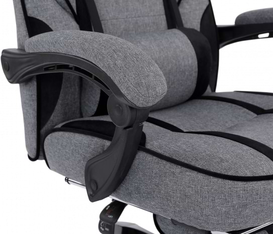 Фото - Кресло для геймеров GT Racer X-2749-1 Fabric Gray/Black Suede