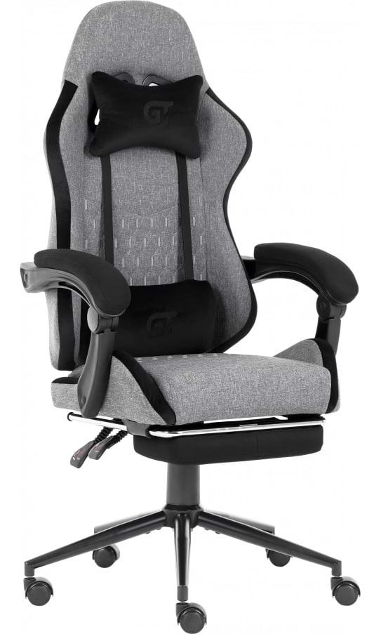 Фото - Кресло для геймеров GT Racer X-2324 Fabric Gray/Black Suede