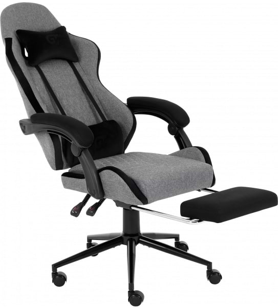 Фото - Кресло для геймеров GT Racer X-2324 Fabric Gray/Black Suede