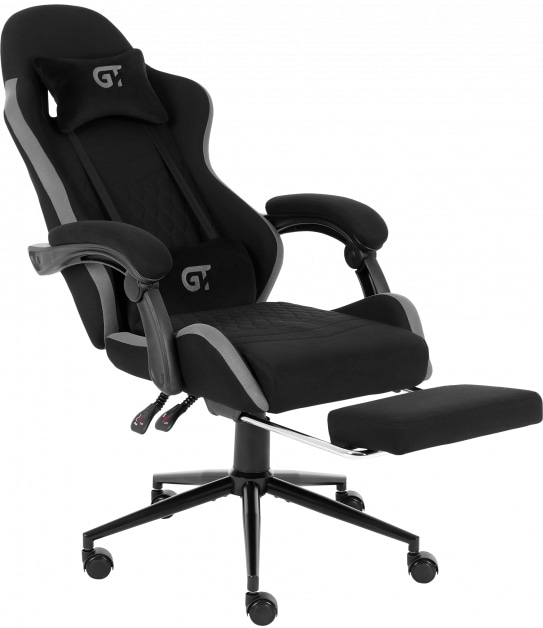 Фото - Крісло для геймерів GT Racer X-2324 Fabric Black/Gray
