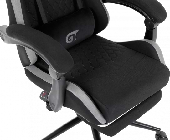Фото - Крісло для геймерів GT Racer X-2324 Fabric Black/Gray