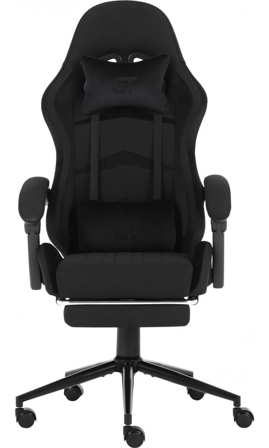Крісло для геймерів GT Racer X-2324 Fabric Black Suede - Фото 1