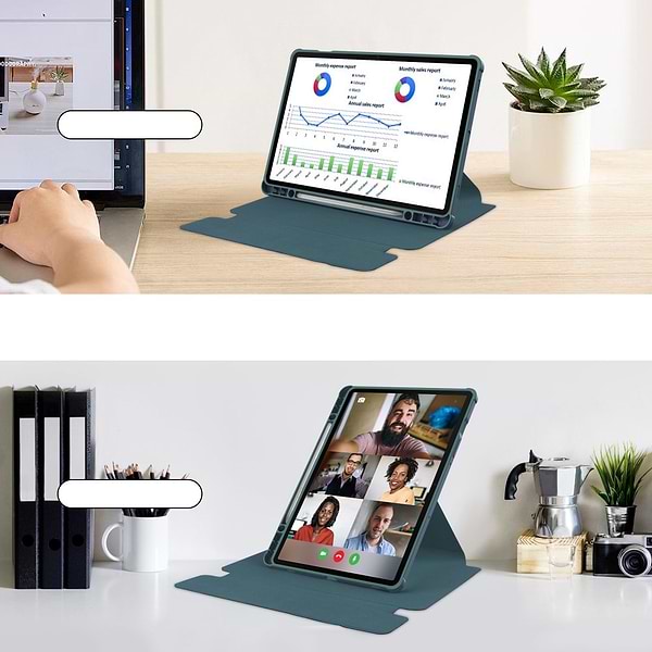 Фото - Чехол для планшета BeCover 360° Rotatable for Samsung Galaxy Tab S9 Plus (SM-X810/SM-X816)/S9 FE Plus (SM-X610/SM-X616) 12.4'' Dark Green (710400)