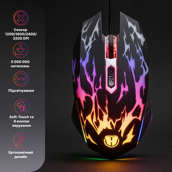 Фото - Мышь проводная игровая Holmer M-01GS