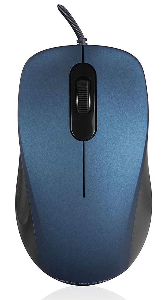 Мышь проводная Modecom MC-M10S Blue (M-MC-M10S-400) - Фото 1