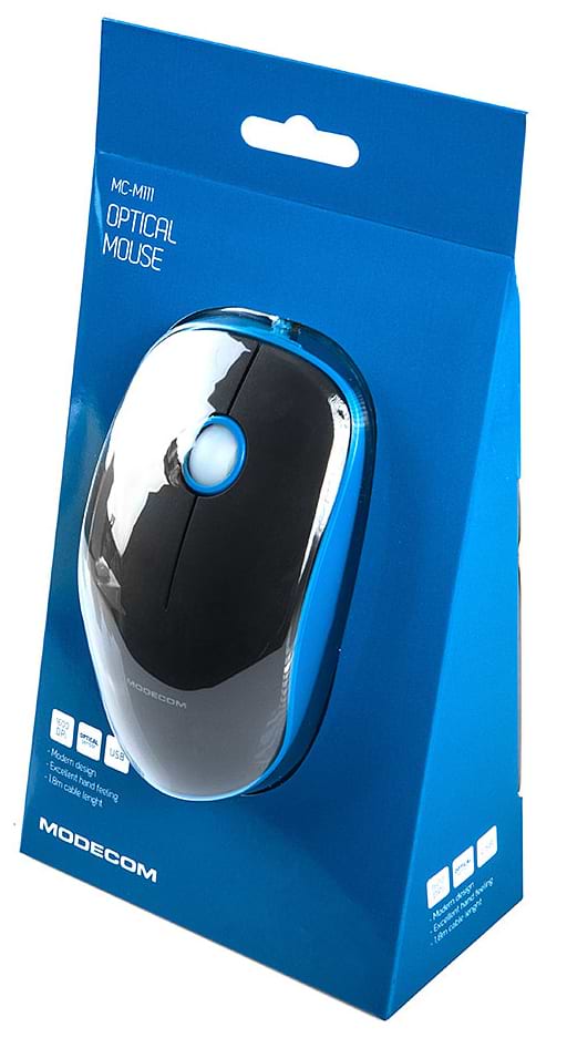 Фото - Миша дротова Modecom MC-M111 Black-Blue (M-MC-M111-140)