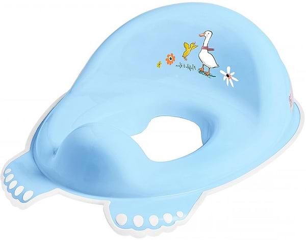 Фото - Дитяча накладка на унітаз класична Tega Baby Лісова казка з антиковзаючою гумою Блакитний (FF-002-108)