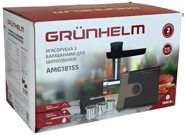 Фото - Мясорубка Grunhelm AMG181SS
