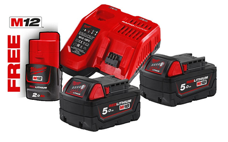 Акумулятор для електроінструментів Milwaukee Li-Ion M18 NRG-502 (4933459217)