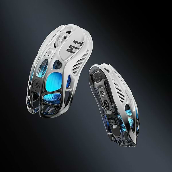 Фото - Мышь беспроводная игровая GravaStar Mercury M1 Pro BT/WL/USB-A RGB (GRAVASTARM1PRO_GBLK)