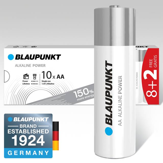 Фото - Батарейка тип AA Blaupunkt Alkaline AA pack 10 pcs (8+2) (LR6BPO/10CB 8+2)