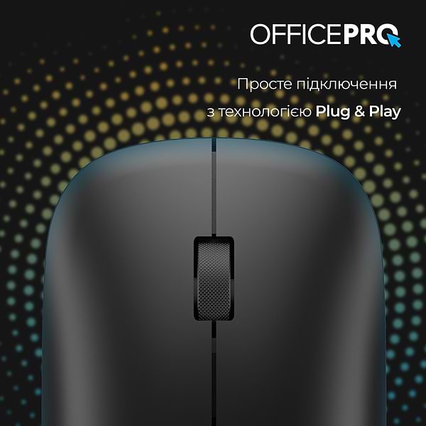 Фото - Миша бездротова OfficePro Silent Click Wireless Black (M225B)