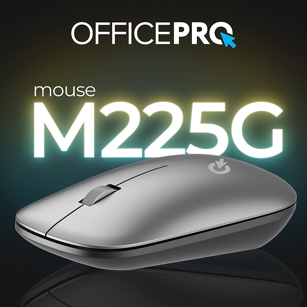 Фото - Миша бездротова OfficePro Silent Click Wireless Gray (M225G)
