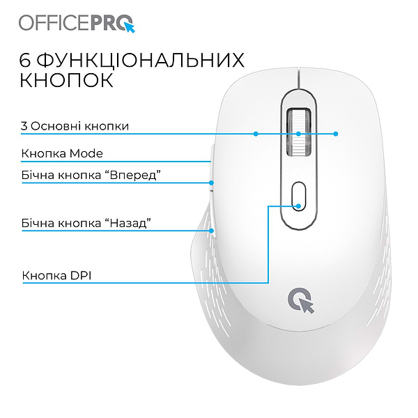 Фото - Мышь беспроводная OfficePro White (M265W)