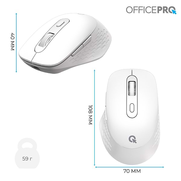 Фото - Мышь беспроводная OfficePro White (M265W)