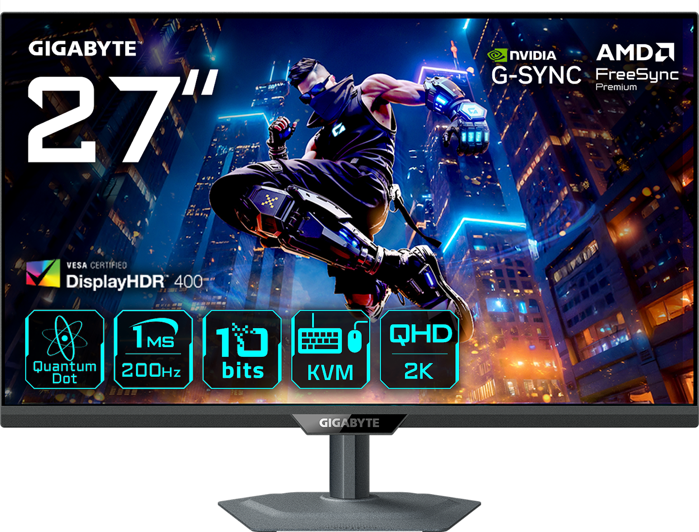 Монітор ігровий Gigabyte M27Q2 QD Gaming Monitor